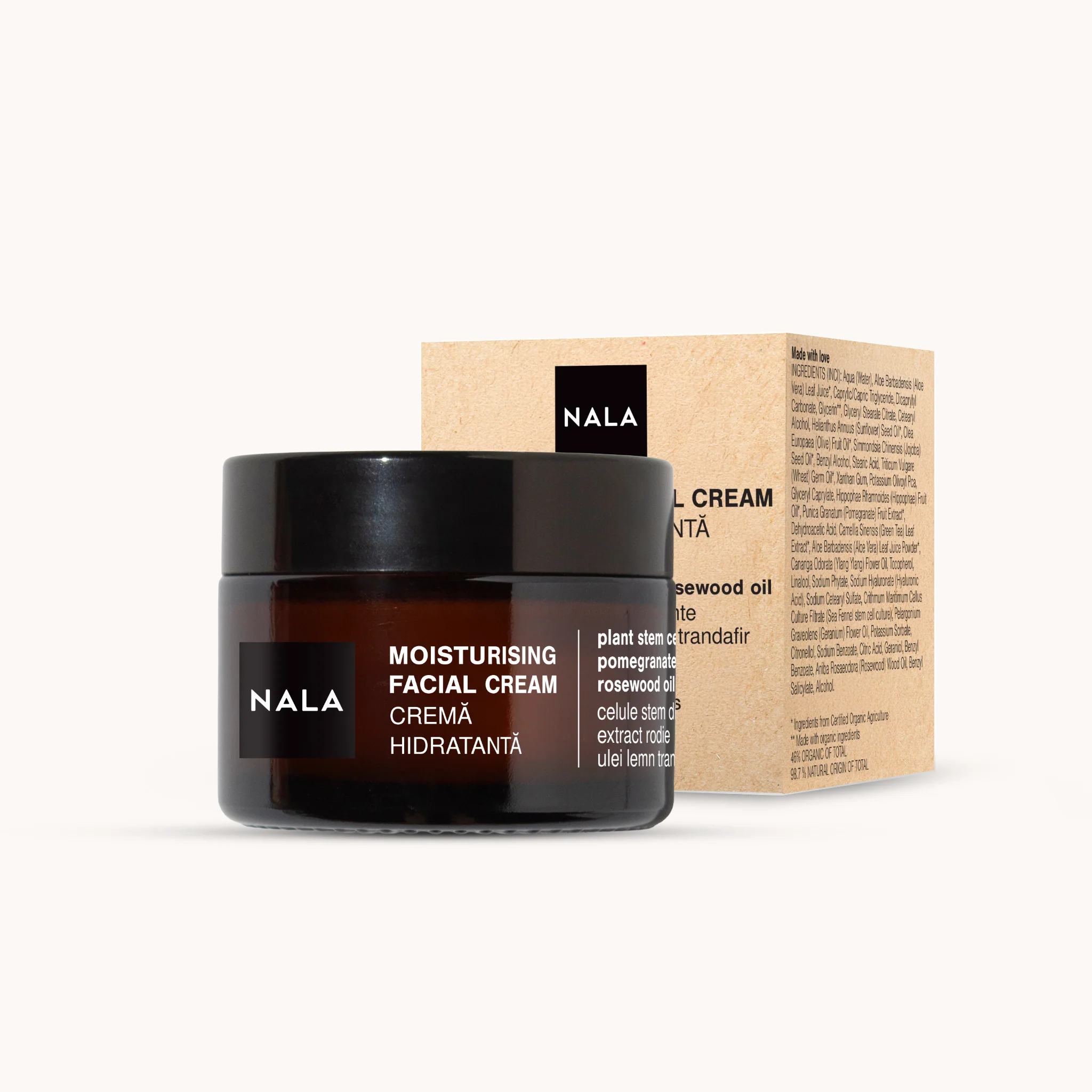 Cremă de față hidratantă - Celule Stem, Rodie și Ulei de Lemn de Trandafir - Image 4