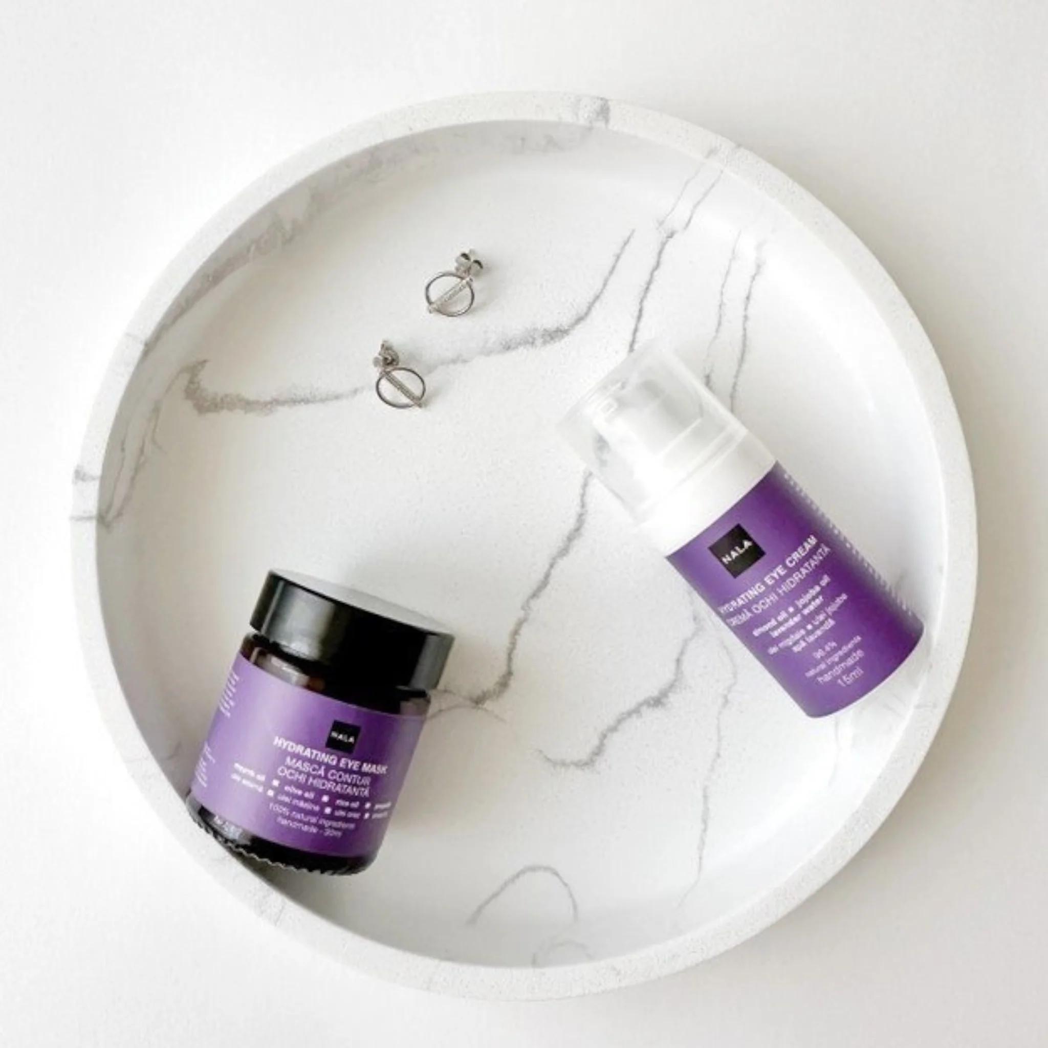 Cremă Ochi Hidratantă - Ulei Migdale, Ulei Jojoba, Apă Lavandă - Image 3