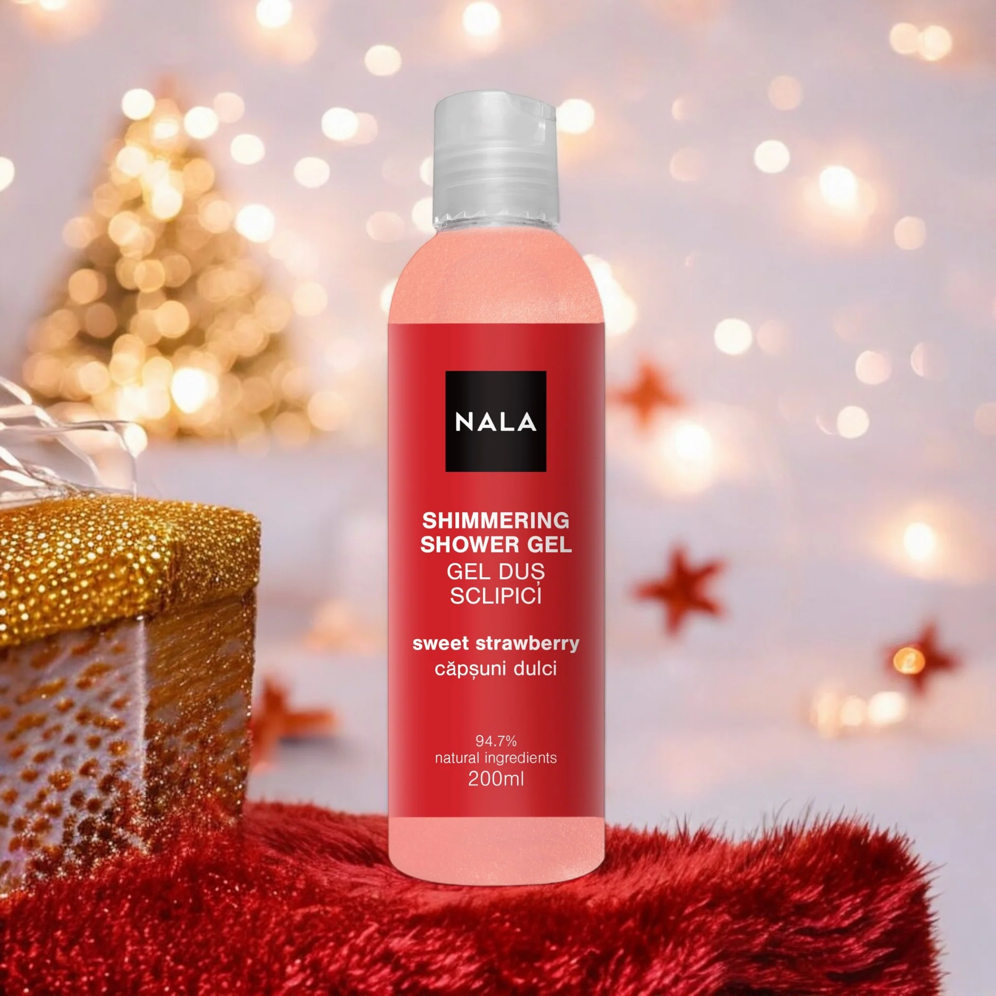 Gel de duș cu Sclipici - Căpșuni Dulci - Image 6