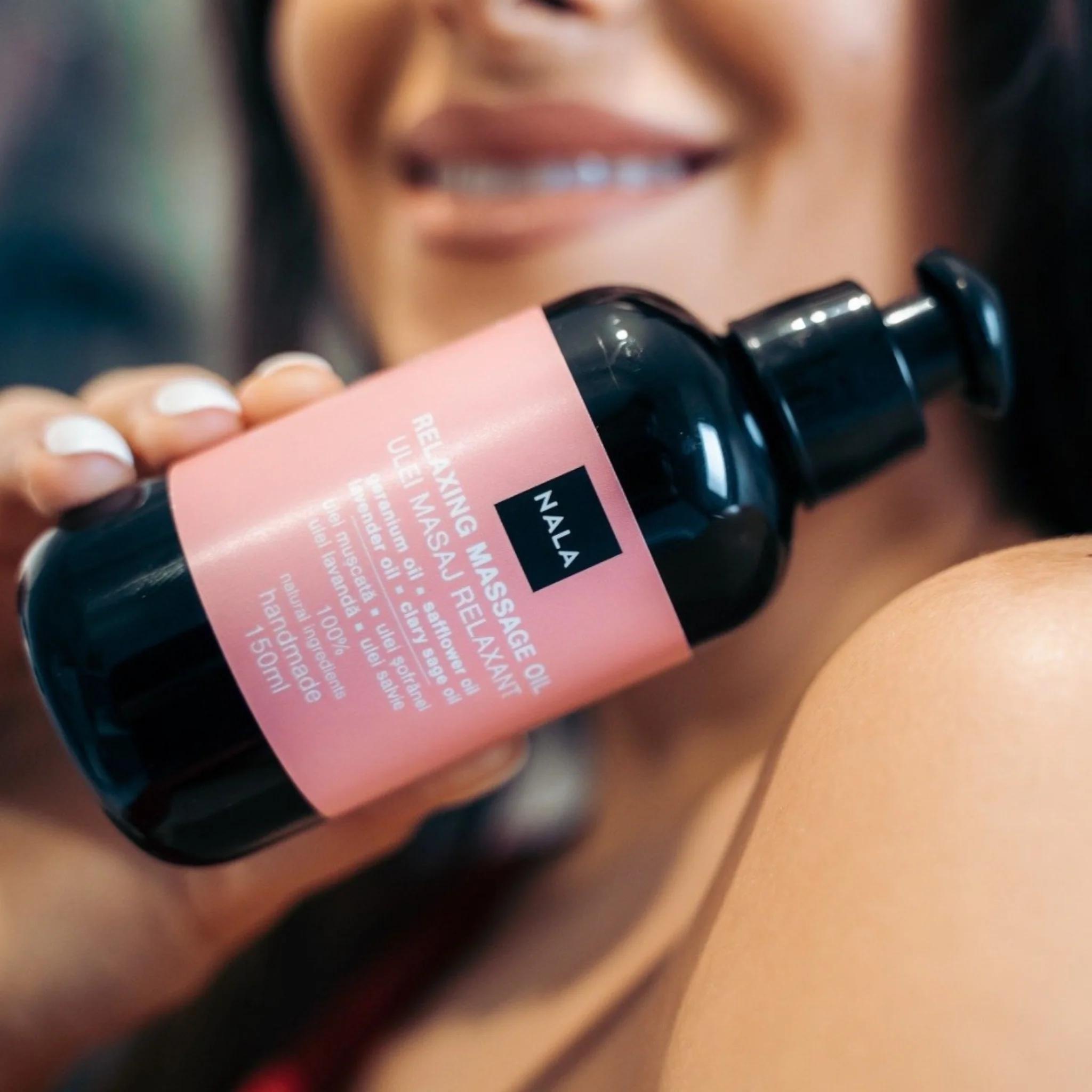 Ulei Masaj Relaxant - Ulei Mușcată, Șofrănel, Lavandă, Salvie - Image 4