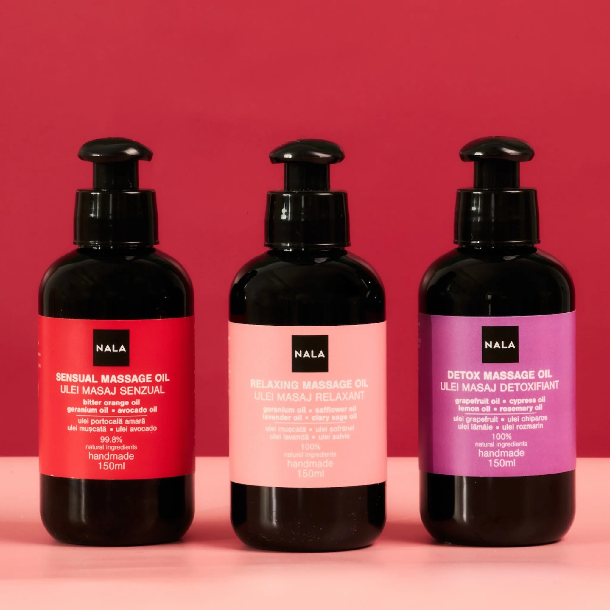 Ulei Masaj Relaxant - Ulei Mușcată, Șofrănel, Lavandă, Salvie - Image 3